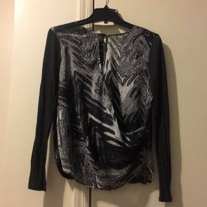 Snakeskin print top